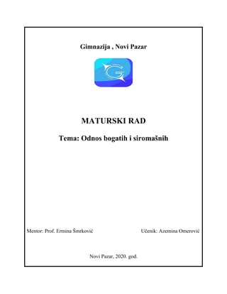 Odnos bogatih i siromasnih