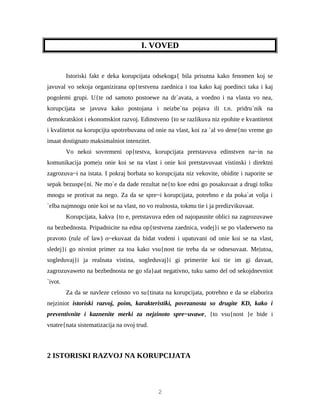 Korupcija kao oblik ugrožavanja bezbednosti