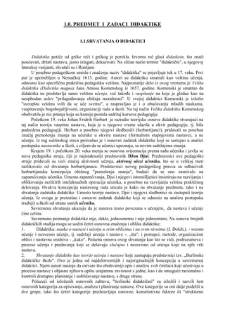 Predmet i zadaci daktike