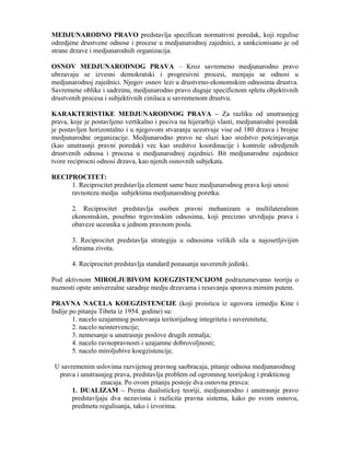 Međunarodno pravo – Definicije