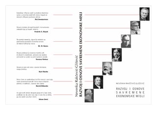 Razvoj i osnove savremene ekonomske misli