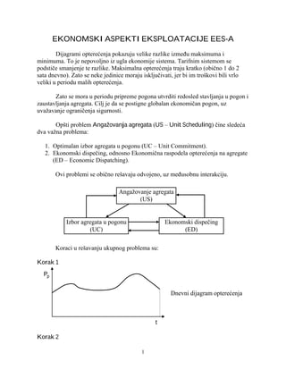 Eksploatacije EES-a – 1. kolokvijum