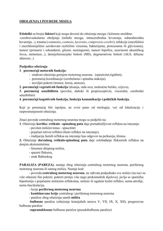 Oboljenja i povrede mozga