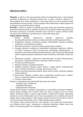 Oboljenja i povrede mišića