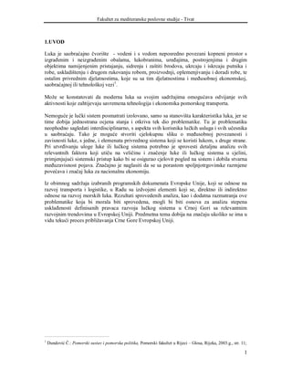 Analiza upravljanja lukama