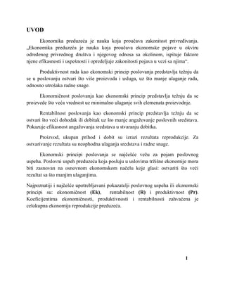 Ekonomski principi reprodukcije