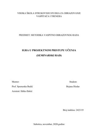 Pripremanje dece za školu kod nas