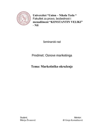 Osnove marketinga