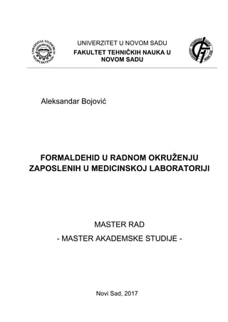 Fornaldehid u radnom okruženju