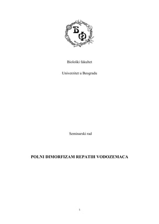 Polni dimorfizam repatih vodozemaca