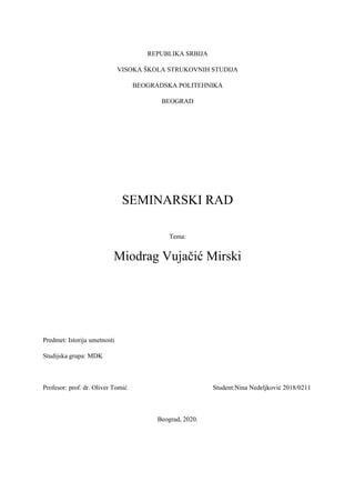 Miodrag Vujačić Mirski