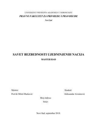 Savet bezbednosti Ujedinjenih nacija