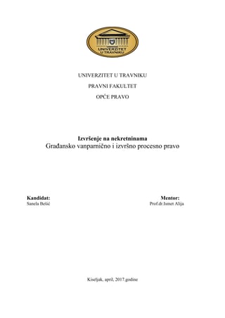 Izvršenje na nekretninama