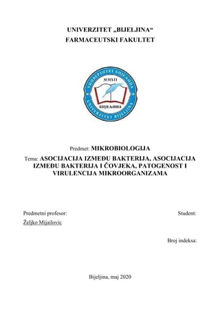 Asocijacija izmedju bakterija