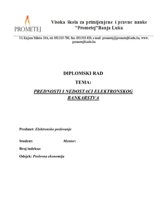 Prednosti i nedostaci internet bankarstva