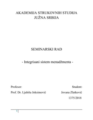 Integrisani menadžment