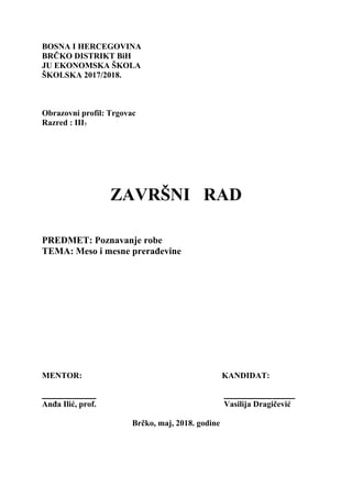 Meso i mesne prerađevine