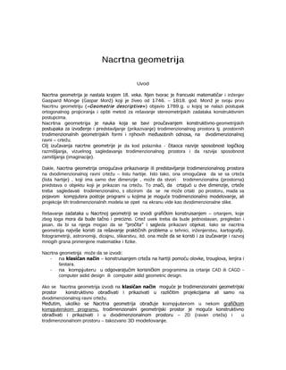 Nacrtna geometrija