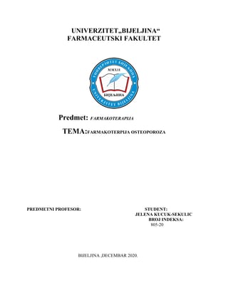 Farmakoterapija osteoporoze