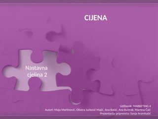 Cijena kao element marketinškog spleta