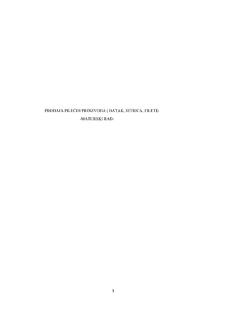 Prodaja pilećih proizvoda