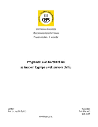 Programski alati – CorelDRAW®