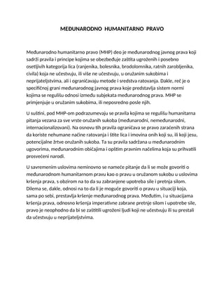 Medjunarodno humanitarno pravo