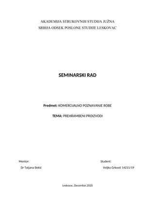 Prehrambeni proizvodi