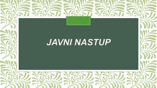 Javni nastup