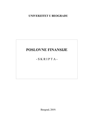 Korporativne finansije