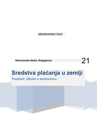 Sredstva plaćanja u zemlji