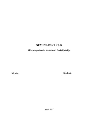 Mikroorganizmi-ćelija