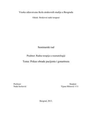 Radna terapija u reumatologiji