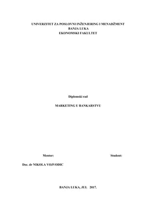 Marketing u bankarstvu