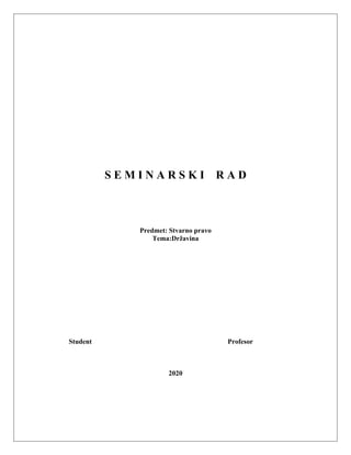 Državina: pojam, značaj i vrste