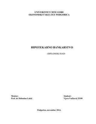 Hipotekarno bankarstvo