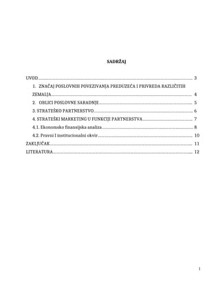 Strategija izbora strateških partnera
