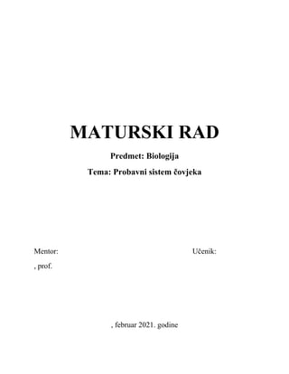 Probavni sistem čoveka