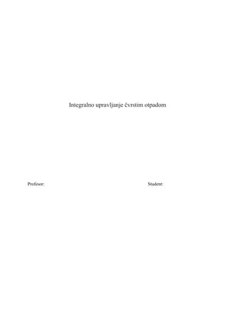 Zaštita životne sredina