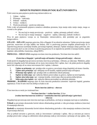 Osnovni pojmovi poslovnog računovodstva