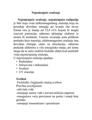 Nejonizujuće zračenje