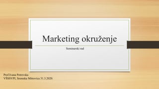 Marketing okruženje
