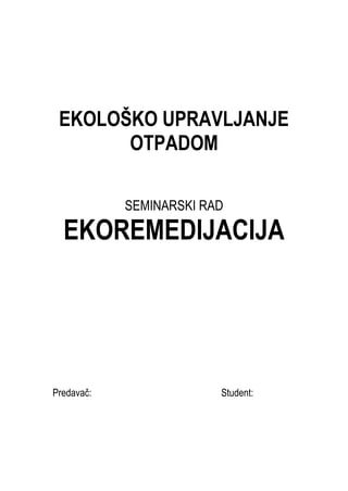 Ekoremedijacija