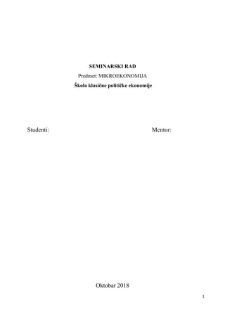 Ekonomske škole – makroekonomija