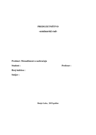 Menadžment u saobraćaju