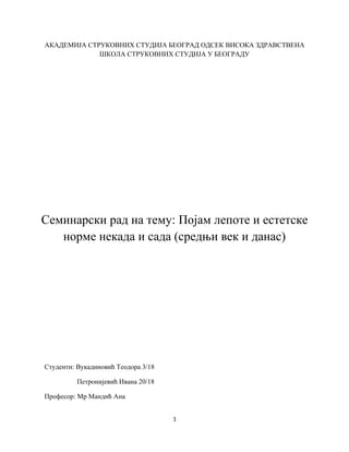 Pojam zenske lepote nekada i sada