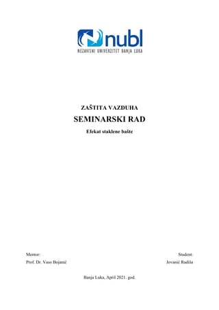 Efekat staklene baste