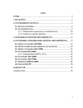 Standardi kvaliteta integrisanih sistema