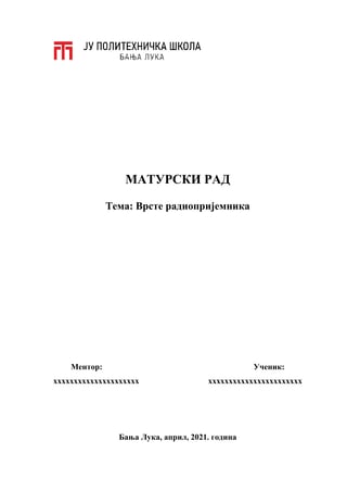 Vrste radio prijemnika