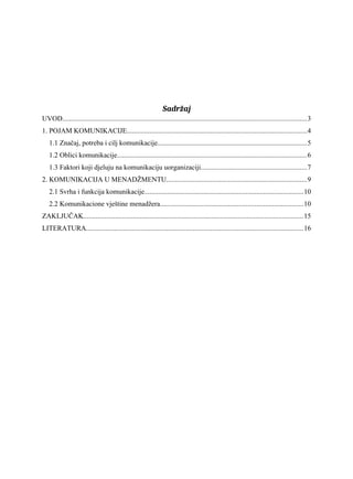 Komunikacija u organizaciji